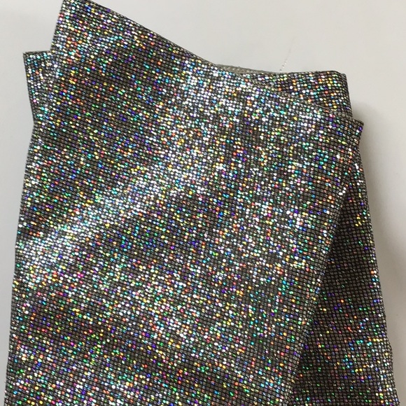 SILVER GLITTER BOOTS SZ. 8 - Picture 7 of 8